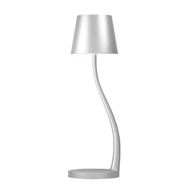 New Metal LED 3 Brightness Dimmable Touch Switch Portable USB Rechargeable Cordless Small Night Light Table Lamp for Restaurant