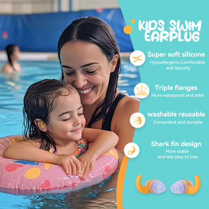 Vente en gros de bouchons d'<span class=keywords><strong>oreille</strong></span> de <span class=keywords><strong>surf</strong></span> pour enfants, protection auditive réutilisable personnalisée, bouchons d'<span class=keywords><strong>oreille</strong></span> en silicone pour enfants - Product Image 2