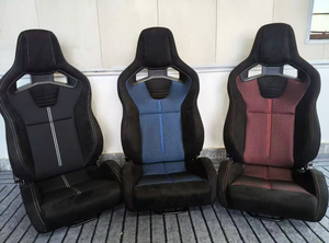 Asiento de Fibra de Vidrio para Modificación de Seguridad en Automóviles, Asiento Deportivo Recaro para Skyline GT R34, Color Gris - Product Image 6