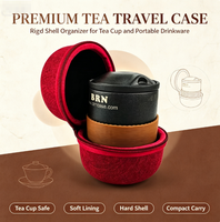 Étui de voyage rigide en EVA pour tasses à café, résistant aux chocs, étanche, pour ensemble de tasses à thé, sac de transport