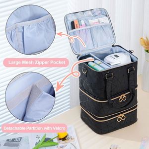 Boîte de rangement portable pour kit de manucure BSCI ReIaveI, idéale pour les fournitures de manucure, les cadeaux, peut contenir du vernis à ongles - Product Image 2