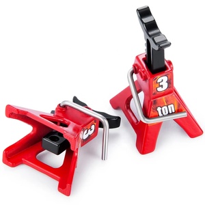 1 Uds. Herramienta de decoración de soporte de reparación de gato ajustable de altura de Metal de simulación para modelo de coche de radiocontrol <span class=keywords><strong>Axial</strong></span> <span class=keywords><strong>SCX24</strong></span> 1/18 1/24 - Product Image 1