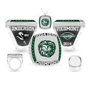 2025 Custom Football <b>Basketball</b> Sports Usssa Baseball Championship Ring - Product Image 1