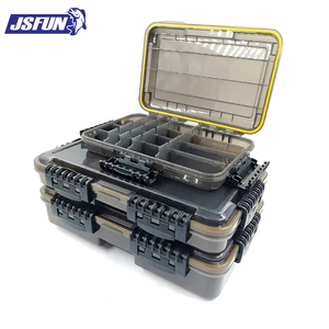 Boîte <span class=keywords><strong>de</strong></span> <span class=keywords><strong>rangement</strong></span> pour matériel <span class=keywords><strong>de</strong></span> pêche multifonctionnelle imperméable en plastique gris JSFUN (tailles S/M/L) - Product Image 1