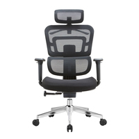 Fabrication chinoise, vente en gros de meubles de bureau, chaise de bureau ergonomique pivotante en maille moderne et réglable