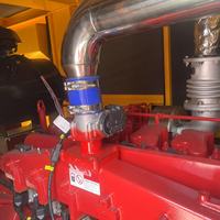 Grupo electrógeno de marco abierto con ATS para uso industrial, 300kva 400kva 500kva 600kva 800kva 1000kva, para gas de combustión refinado