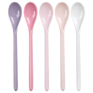 Ensemble de cuillères à œufs en mélamine à long manche, couleur <span class=keywords><strong>bonbon</strong></span>, pour mélanger le café <span class=keywords><strong>au</strong></span> lait, vente chaude transfrontalière - Product Image 3