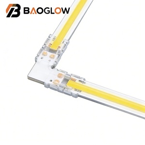 L-shaped Plate Connection Series COB SMD Single RGBW 2 3 4 5 Pin 8mm 10mm <b>Wire</b> Connector <b>Led</b> Strip Connectors - Product Image 3