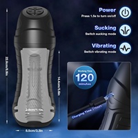 Jouet sexuel masculin, masturbateur automatique avec 10 modes de vibration et d'aspiration, pompe à pénis, stimulateur de poche avec texture 3D