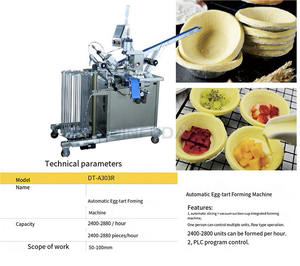 Machine à presser les coquilles de tarte aux œufs Machine à mouler les tartes aux œufs Ligne de production de coquilles de tarte aux œufs Tartelettes aux œufs Robots efficaces les plus vendus - Product Image 5
