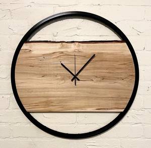 Wooden Wall <b>Clock</b> Vintage Round Wood - Product Image 4