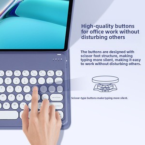Para <span class=keywords><strong>Huawei</strong></span> <span class=keywords><strong>Matepad</strong></span> Funda para tableta de 10,4 pulgadas con teclado y ratón TPU PU Material Características Ranura para bolígrafo - Product Image 4