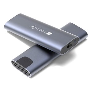 Caja para Disco Duro M.2 PCIe y SATA USB 3.2 Tipo C Gris para Unidades NVMe y SATA - Product Image 1