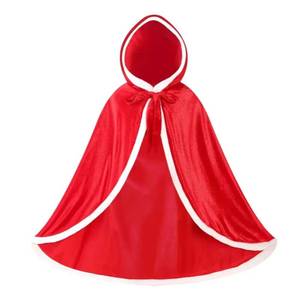 Cape à capuche de princesse pour enfants MS, costume de conte de fées en velours pour filles pour Halloween, Noël, fête costumée - Product Image 3