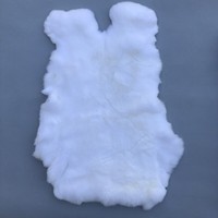 Fourrure de lapin véritable de haute qualité et haute densité - Texture claire, toucher doux, fourrures de qualité export