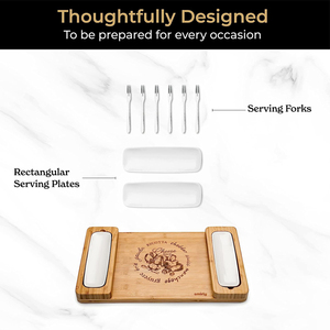 Bandeja de bambú para servir galletas de vino, carne de <span class=keywords><strong>Brie</strong></span> y cuchillo, juego de tablero redondo de madera para charcutería, bandejas de madera para servir - Product Image 6