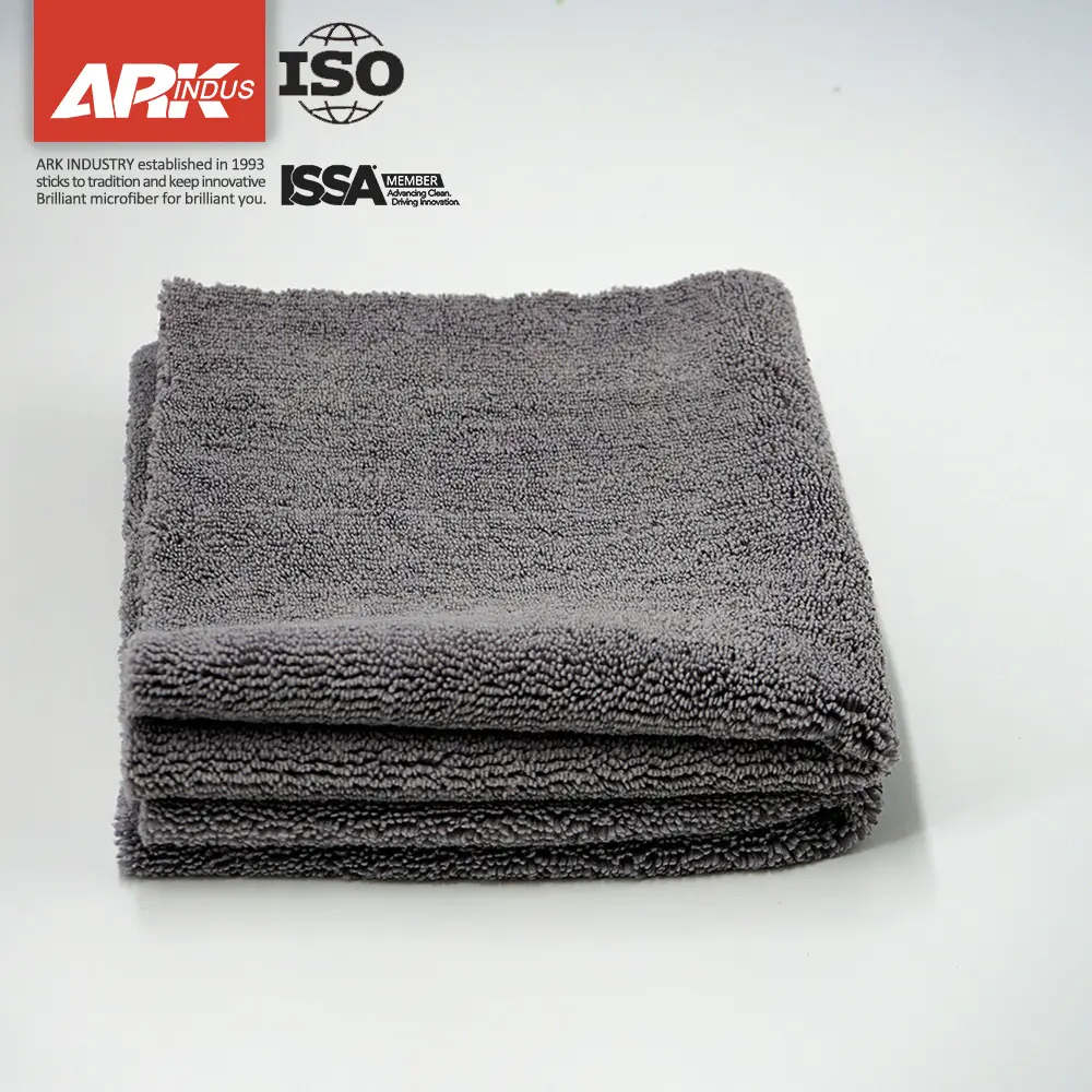 Oem 40x40 cm edgeless Microfiber कपड़ा कार धोने तौलिया