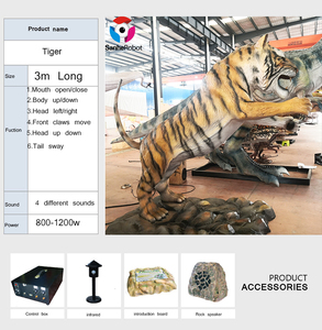 SanheRobot <span class=keywords><strong>Tigre</strong></span> Interattiva 3M con Movimenti e Suoni Realistici, Ideale per Centri Commerciali, Parchi Avventura ed Esposizioni in Giardino - Product Image 6