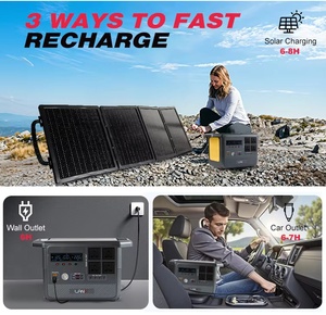 Generador Solar Portátil LANX de 1500W y 1100Wh, CA 110V/220V, USB, para Casa, Camping y Exteriores - Product Image 4