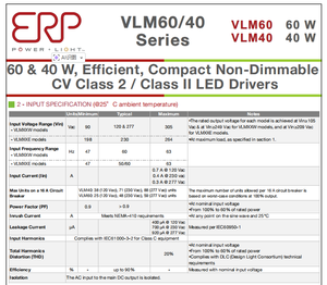 ERP <b>Power</b> Vlm60W-24 <b>LED</b> <b>Power</b> <b>Supply</b> 2500mA 60W 24V 48V Output - Product Image 4