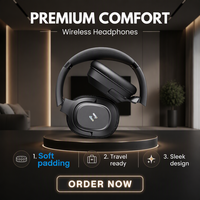 Casque sans fil HiFi HAVIT H612BT PRO, pliable, rotatif, circum-auriculaire, stéréo, ANC -30dB, longue durée de vie, faible latence 60ms pour le jeu