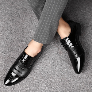 <span class=keywords><strong>Scarpe</strong></span> Eleganti da <span class=keywords><strong>Uomo</strong></span> in Pelle Oxford 38-49, PU Artificiale, Gomma EVA, Nere, Vegane, Formali da Ufficio, Punta Affusolata, Leggere - Product Image 3