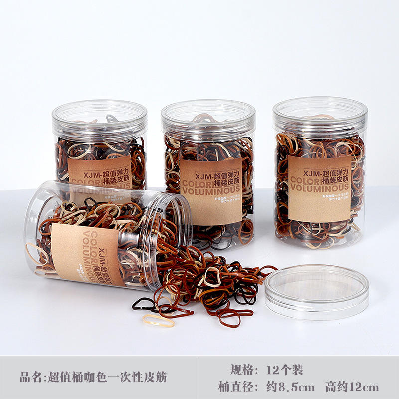 4 Super Value Bucket Coffee Color Large Rubber Bands 1 Bucket 600