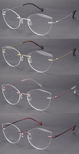 Readsun Readsun Bingkai Optik Titanium Tanpa Bingkai Pria Kacamata Titanium Bingkai Kacamata - Product Image 4