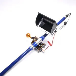 Moulinet de canne à pêche télescopique Portable avec caméra visuelle à Angle 220, personnalisation