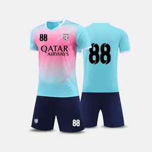 Custom 22 23 New Season Quick Dry Jersey Voetbalshirt Herenkleding Uniform Sublimatie Voetbal Jersey Set Kits Voetbalkleding