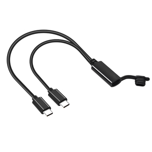0.3m IP68 không thấm nước Type-C nữ USB-C kép nam 5A Sạc nhanh y-cáp 100W PD 3.0 e-marker cho máy bay không người lái/máy ảnh GoPro Sạc - Product Image 1