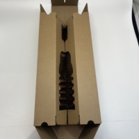 Boîtes en carton ondulé en promotion, boîtes cadeaux avec doublure alvéolée, impression de logo, recyclables pour l'emballage du vin