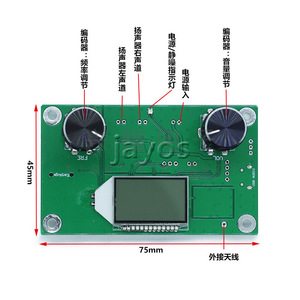 Módulo receptor FM con montaje en PCB, interfaz USB, salida de audio estéreo, cancelación de ruido para transmisión de radio en el campus - Product Image 2