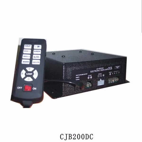 CJB-200DC 100 Вт предупреждающий усилитель сирены для общественной безопасности использование автомобиля скорой помощи
