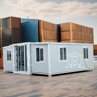 Maison préfabriquée en acier insonorisée de 20 pieds, extensible, deux chambres avec cuisine, villa d'hôtel miniature de luxe