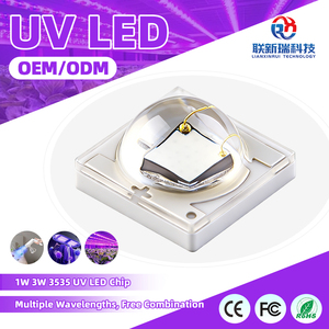 Harga Pabrik LED UV Ungu Daya Tinggi 1 Watt 3 Watt 3535 SMD LED <span class=keywords><strong>Diode</strong></span> untuk Pengerasan UV - Product Image 1