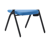 Chaise de conférence empilable et pliable en tissu avec tablette d'écriture, chaise de salle de classe avec tablette d'écriture