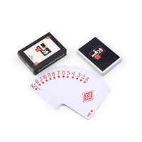 Jeu de cartes en plastique imperméable, finition mate lisse, avec boîte en option, livraison rapide, directement de l'usine