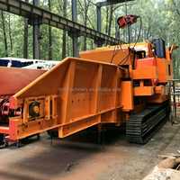 Broyeur de bois horizontal haute capacité, déchiqueteuse industrielle, broyeur forestier pour déchets de bois et branches d'arbres