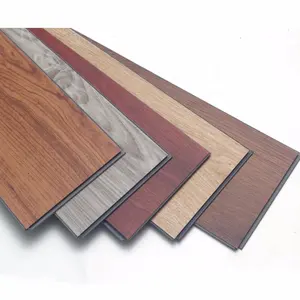 Imperméable et ignifuge en bois style clic LVT PVC carrelage de sol SPC plastique de luxe planche de sol en vinyle