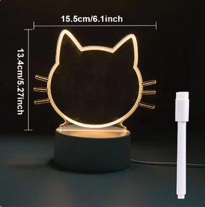 3D ánh sáng ban đêm LED ảo ảnh đèn ánh sáng cơ sở rõ ràng tấm Acrylic rõ ràng diễn viên Hội Đồng Quản Trị - Product Image 4