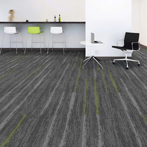 Alfombra de Polipropileno para Decoración de Oficinas Comerciales, Revestimiento de PVC, Lavable, Diseño Moderno - Product Image 1