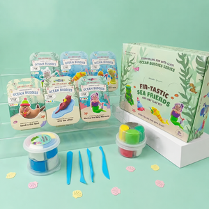 Boîte cadeau sur le thème de la plage, argile moussante super légère <span class=keywords><strong>à</strong></span> séchage <span class=keywords><strong>à</strong></span> l'air pour la création artisanale éducative - Product Image 2