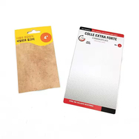 Carte en carton découpée sur mesure pour présentoir suspendu, imprimée recto-verso avec support en carton pour emballage sous blister