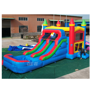 Combo de Castillo Inflable <span class=keywords><strong>con</strong></span> Tobogán Acuático y <span class=keywords><strong>Piscina</strong></span> Inflable, Castillo Inflable para Niños para Alquilar - Product Image 2