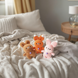 Sáng Tạo Dài Tai cáo sang trọng <span class=keywords><strong>Keychain</strong></span> đồ chơi mềm động vật nhỏ nhồi bông Mặt dây chuyền Túi phụ kiện - Product Image 6