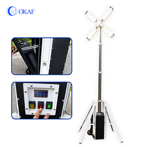 Tragbarer Teleskop-LED-Lichtmast mit Stativ, höhenverstellbares Arbeitslicht für Rettungseinsätze, Baustellen, Camping - Product Image 2