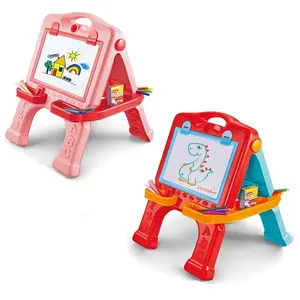 二合一儿童磁性写字板画板双面折叠板画桌绘图玩具套装