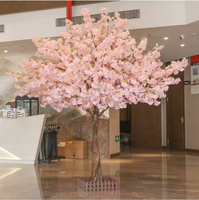 Grand arbre artificiel de fleurs, cerisier, pêcher, arbre à souhaits pour l'intérieur et l'extérieur, pour les hôtels, Thanksgiving