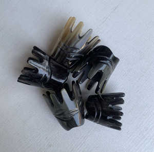 Estilo de corona de cuerno Champú de dientes de doble cara Peine Masaje de cabeza y peine de acupuntura Peine de acupuntura de cabeza de cuerno - Product Image 5